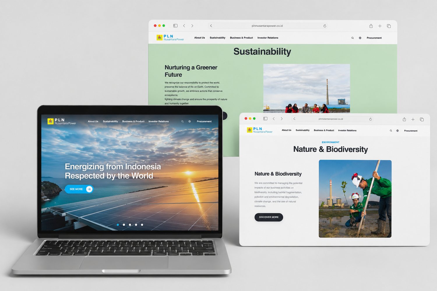 Corporate dan Investor Relations website PLN Nusantara Power
